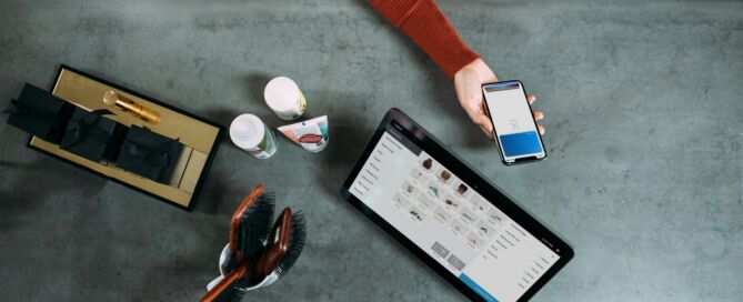 Customer paying for service